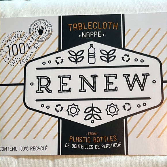 ECO-friendly/wrinkle resistant now DESIGNS 100% recycled content tablecl… - Picture 4 of 14